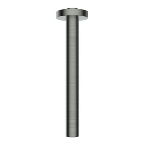 FugaFlow Eccelente Sobrado Bras de douche plafond Rond 20cm Inox brossé