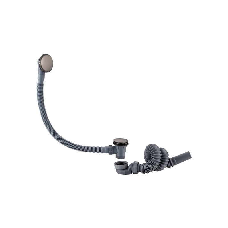 Eccelente Sobrado Combinaison vidage baignoire avec bonde clic clac Gunmetal poli - Fugaflow