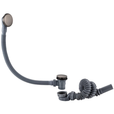 FugaFlow Eccelente Sobrado Combinaison vidage baignoire avec bonde clic clac Gunmetal poli
