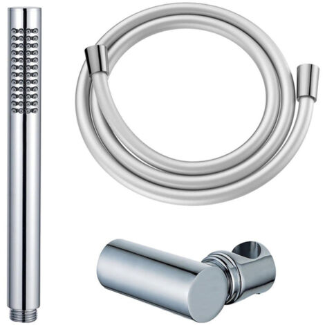 FugaFlow Eccelente Sobrado ensemble de douche à main avec support de douche à main et flexible lisse chromé