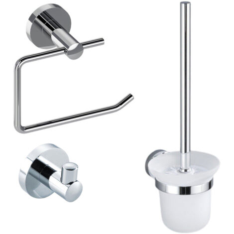 FugaFlow Eccelente Sobrado ensemble de toilette 3 pièces chromé