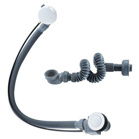 Fugaflow Eccelente Sobrado évacuation surélevée - commande rotative avec fonction de remplissage - évacuation prolongée - mat blanc
