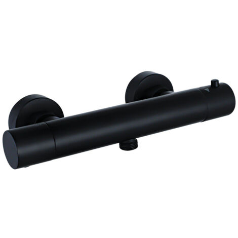 FugaFlow Eccelente Sobrado Mitigeur thermostatique de douche mural Noir mat