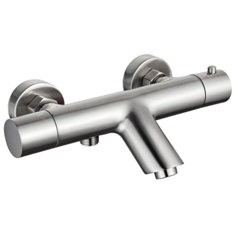 FugaFlow Eccelente Sobrado Robinet baignoire thermostatique Inox brossé