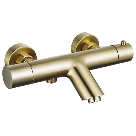 FugaFlow Eccelente Sobrado Robinet baignoire thermostatique Laiton brossé