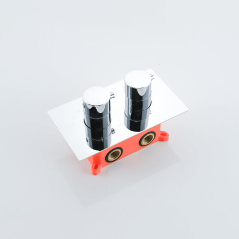 FugaFlow Eccelente Sobrado Robinet encastrable avec partie encastrable 2 voies chrome