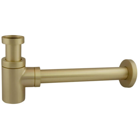 FugaFlow Eccelente Sobrado Siphon lavabo bas laiton brossé