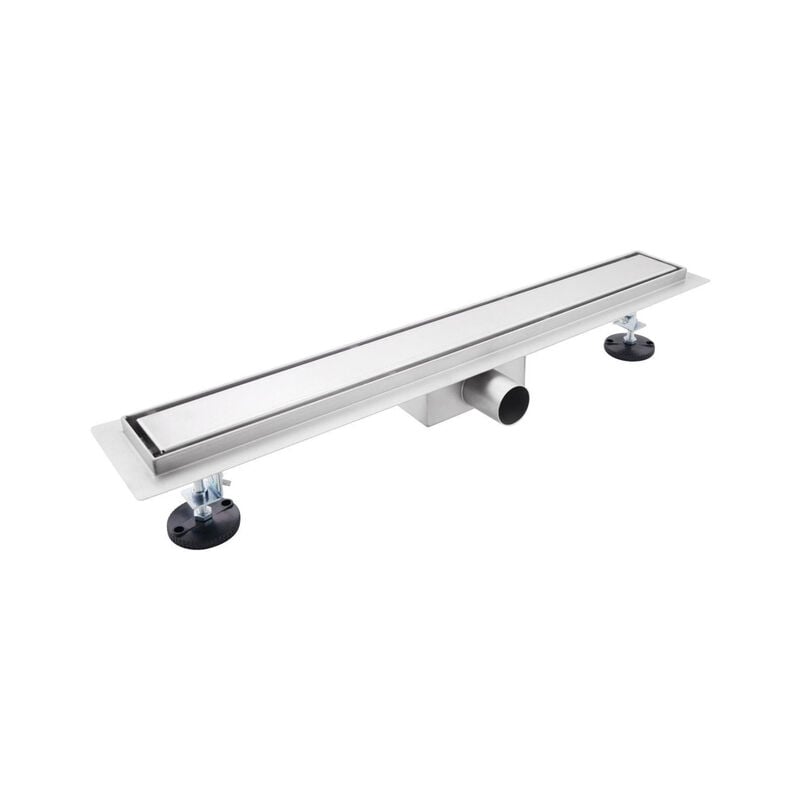 Eccelente Vetro Caniveau de douche 110cm avec grille fermée et bride de sol en acier inoxydable - Fugaflow