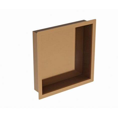 FugaFlow Eccelente Vetro Niche encastrable - 30x30x7cm - Cuivre brossé