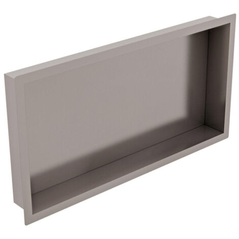 FugaFlow Eccelente Vetro Niche encastrable - 30x62x10cm - Inox brossé