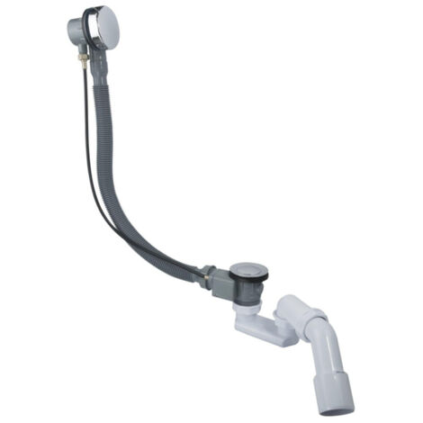 FugaFlow Efficiente Sobrado Combinaison vidage baignoire avec bonde tirette Chrome