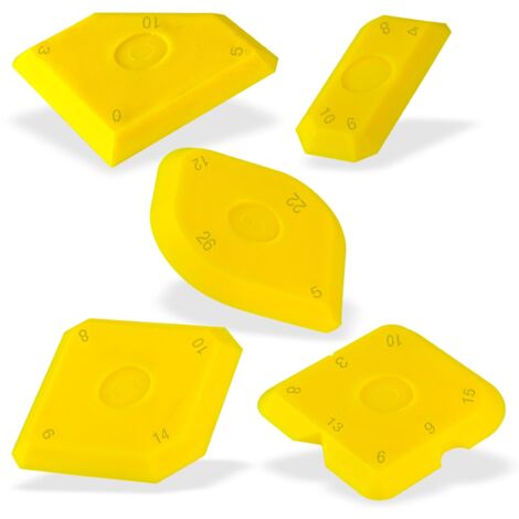 Fugenglätter 5tlg. Fugenspachtel Fugenabzieher Silikonfuge Acrylspachtel