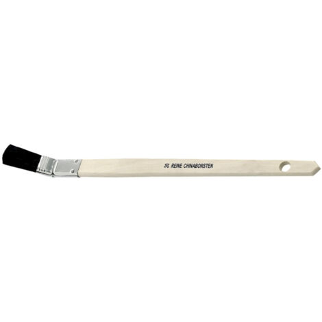 Fugenpinsel schwarz gebogen 20 mm reine schwarze Chinaborste, Weißblech