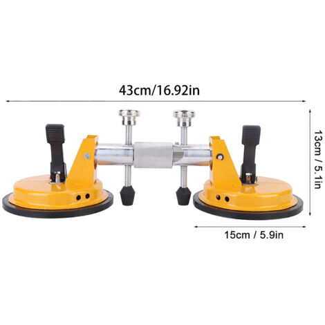 Fugenpistolen mit Saugnapf und ergonomischem Griff zum Nivellieren glatter Oberflächen aus Stein, Quarz und anderen Materialien für die professionelle Montage