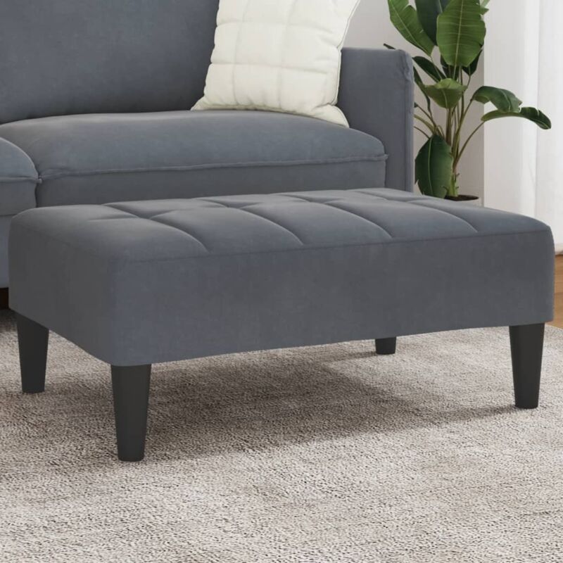 Fußhocker Dunkelgrau 77x55x31 Cm Samt Vidaxl