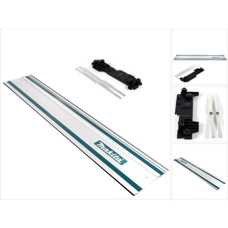 Makita – Rail de guidage 1000 mm – Adaptateur D pour scie circulaire DHS680 – Construction aluminium – Pare-éclats interchangeable - 196953-0