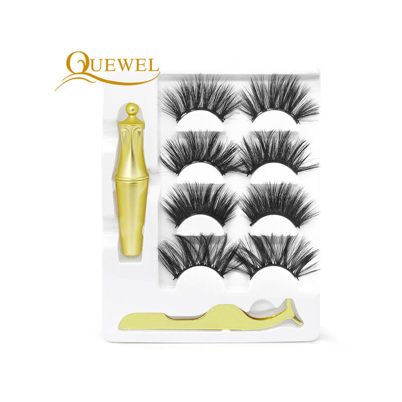 Fuienko 4 Pairs Magnetica Ciglia 25 millimetri