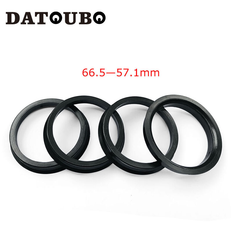 4 pezzi ruota auto in materiale plastico nero 66.5...