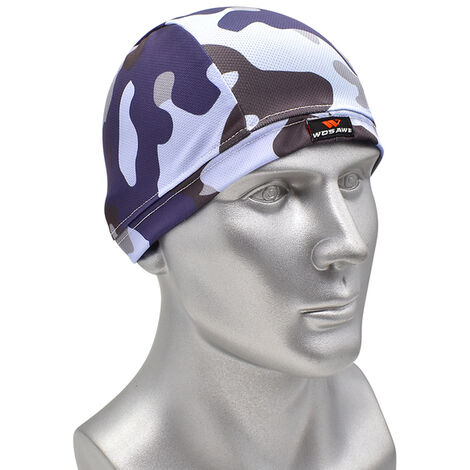 Fuienko – casque de Moto respirant, casquette intérieure pour hommes et femmes, séchage rapide, évacuation de l&39humidité, été,Blue