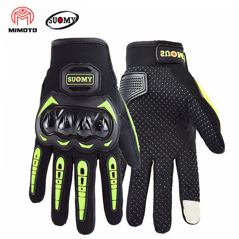 Fuienko – gants de Moto rétro en cuir pour femmes, rose, pour vélo électrique,SU33 Green,XXL,CHINA
