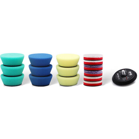 Fuienko – jeu de tampons éponge 1.5 pouces (40mm) / 2 pouces (50mm) pour Machine à polir sans fil 12V, Mini outils de polissage à double Action,2 inch(50mm),CN