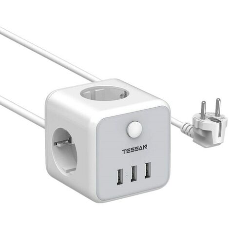 APC TESSAN 4 Ports USB Multiprise Tour Multiprise Electrique avec 8 Prises et Maison 