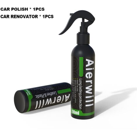 Fuienko-renovador de plástico para coche, gomas para restauración de Interior de coche, restaurador de plástico de larga duración para iluminar el coche,Quick and Renovator