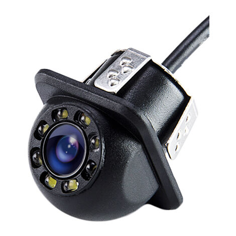 Fuienko Reverse Kamera Rück Auto Infrarot Nachtsicht Mit oder Ohne LED Mini Wasserdichte HD Auto Einparkhilfe,With LED