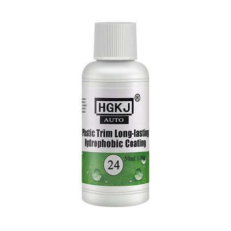 Fuienko-revestimiento de plástico de larga duración, restaurador de plástico hidrofóbico para el Exterior del coche, los plásticos envejecidos se convierten en negros y brillantes, 50ml, 24 unidades,F