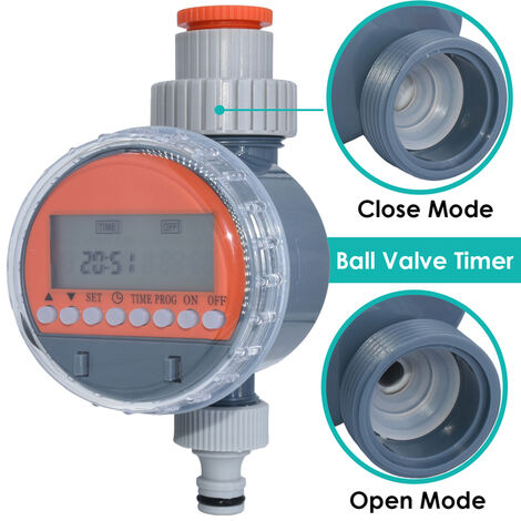 Fuienko – système d&39irrigation goutte-à-goutte automatique à batterie solaire, système de contrle électronique pour jardin et serre,Ball Valve Timer