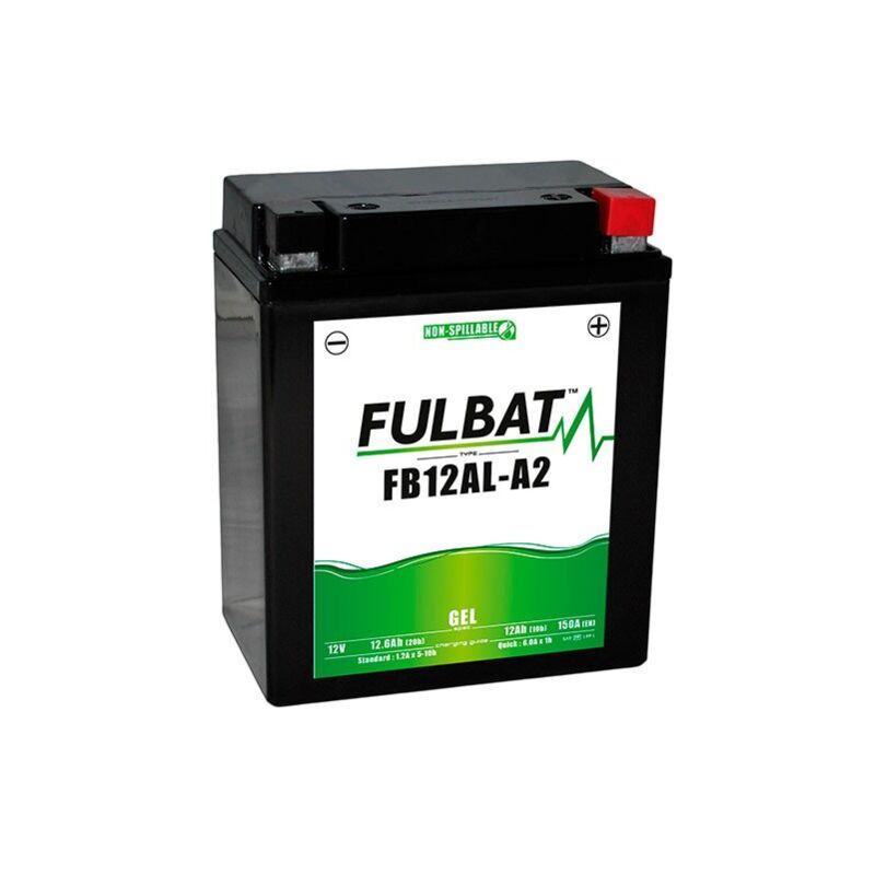

Batería moto Gel YB12AL-A / YB12AL-A2 / FB12AL-A2 12V 12Ah - Fulbat