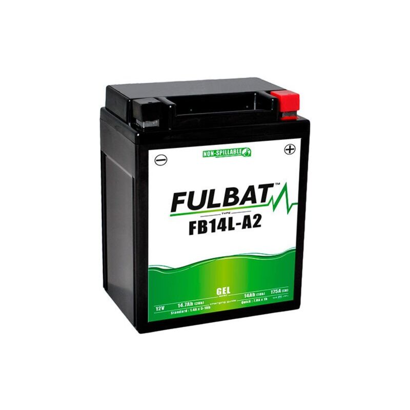 

Fulbat - Batería moto Gel YB14L-A2 / FB14L-A2 / 12N14-3A 12V 14Ah