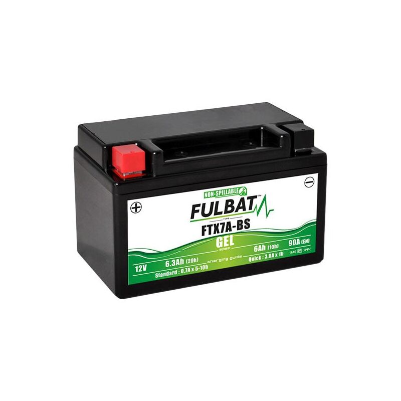 

Fulbat - Batería moto Gel YTX7A-BS / FTX7A-BS 12V 6Ah
