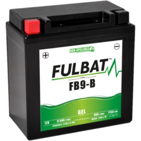 Fulbat – Batterie moto GEL 12V 9.5Ah – 100% étanche – Prête à l'emploi – Longue durée de vie et faible auto-décharge