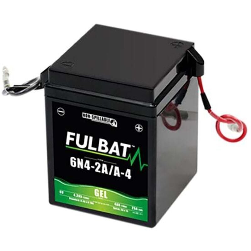 Fulbat - Batterie moto Gel 6N4-2A / 6N4-2A-4 6V 4Ah