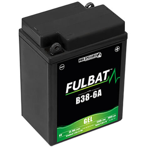 Fulbat – Batterie moto Gel 6V 13Ah – Technologie gel pour démarrage rapide – Compatible avec modèles B38-6A – Longue durée de vie