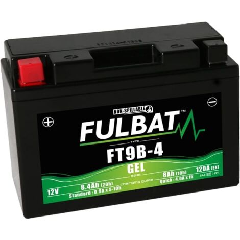 Batterie moto FULBAT FT9B-4 / FT9B-BS - GEL - 12V - 8.4Ah