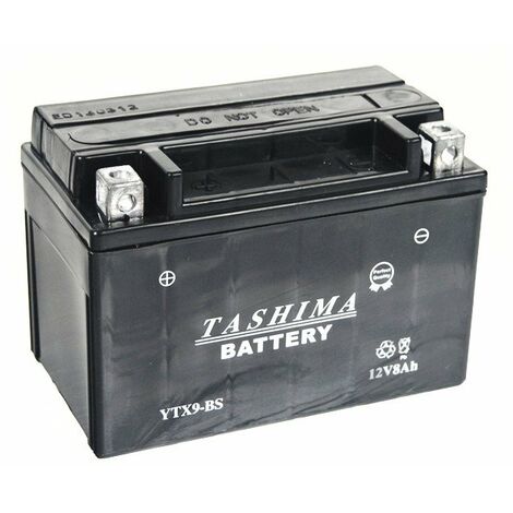 Fulbat – Batterie sans entretien YTX9BS – 12V 9Ah – Adaptable pour motos HONDA, YAMAHA, KAWASAKI – Performance durable