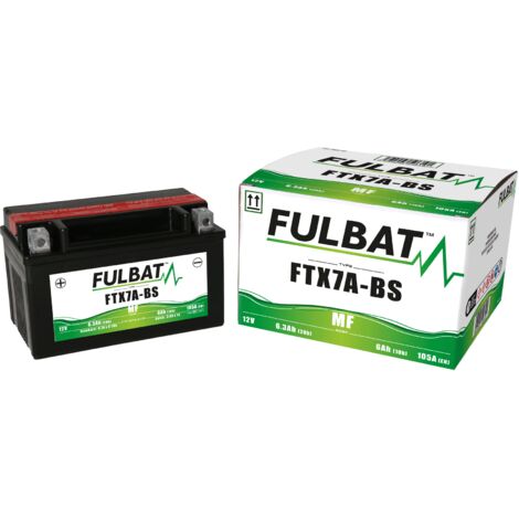 FULBAT FUL MF Batterie - FTX7A-BS / YTX7A-BS (trocken, wartungsfrei, Säure enthalten)