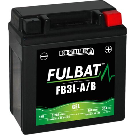 FULBAT Vollgel-Batterie - FB3L-A / FB3L-B / YB3L-A / YB3L-B (Gel, wartungsfrei)