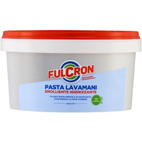 FULCRON 8203 Pasta 375 ml, Lavamani emolliente e igienizzante, Potere pulente e sgrassante, Ideale Anche per eliminare Lo Sporco Difficile, Uso Industriale, Bianco