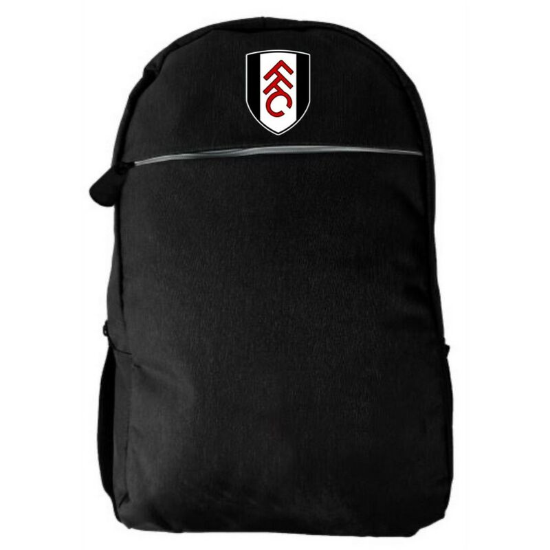 Fulham FC Childrens/Kids Crest Backpack (One Size) (Black) - Black