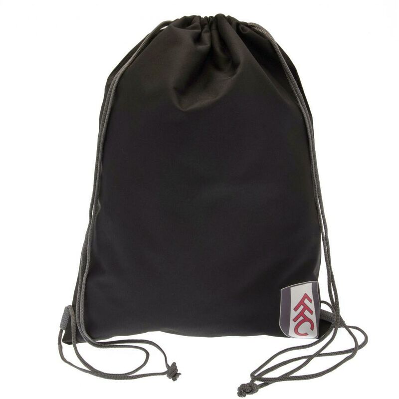 Fulham FC Drawstring Bag (One Size) (Black) - Black