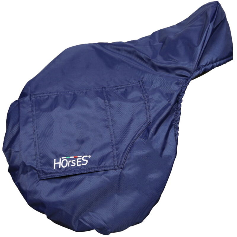 full, Noir: Housse de selle en nylon et polaire intérieure Chevaux