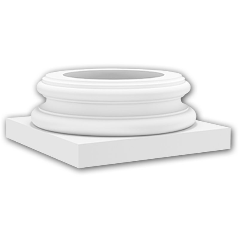 Profhome Decor - Full Column Base 113500 Profhome Column Decorative Element timeless classic design white