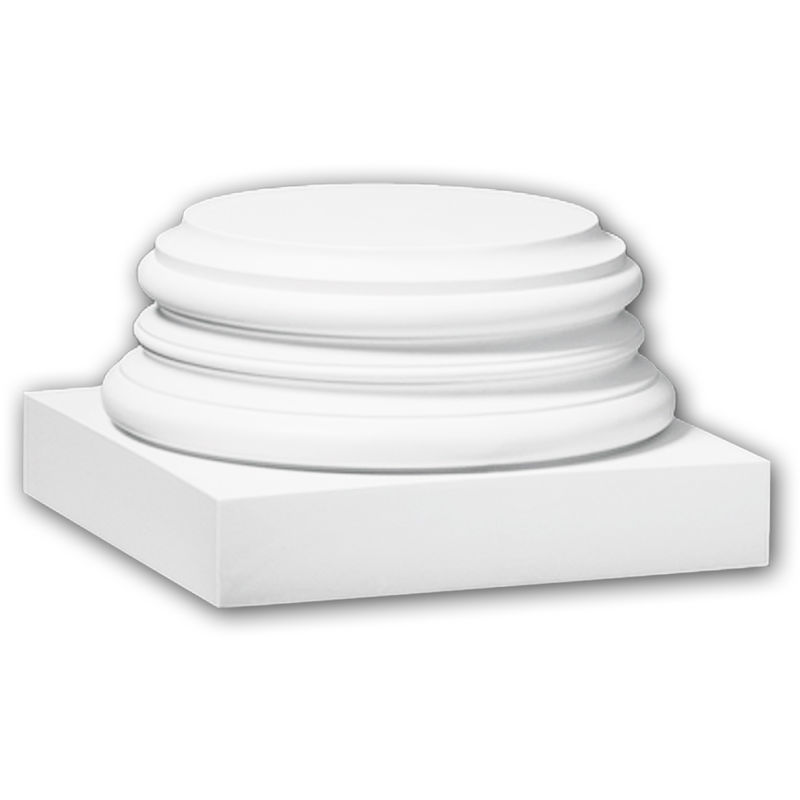 Profhome Decor - Full Column Base 113900 Profhome Column Decorative Element timeless classic design white