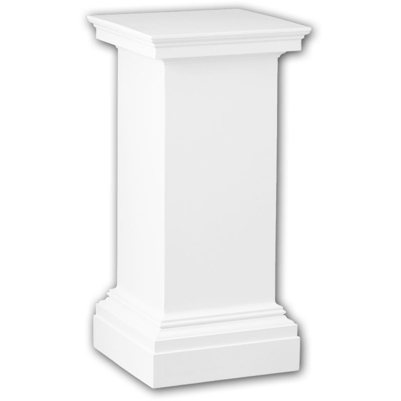 Profhome Decor - Full column pedestal 114001 Profhome Column Decorative Element Neo-Classicism style white - white