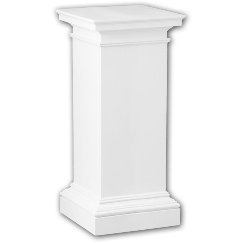 Profhome Decor - Full column pedestal 114003 Profhome Column Decorative Element Doric style white - white