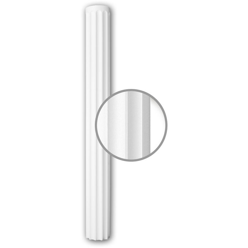 Full Column Shaft 112010 Profhome Column Decorative Element Neo-Classicism style white