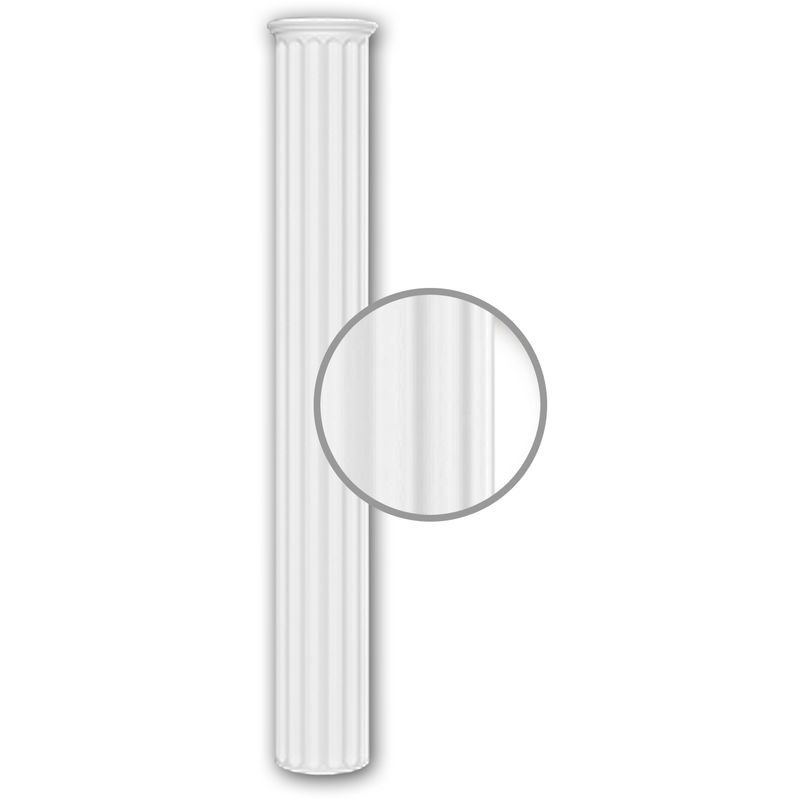 Profhome Decor - Full Column Shaft 112011 Profhome Column Decorative Element Neo-Classicism style white